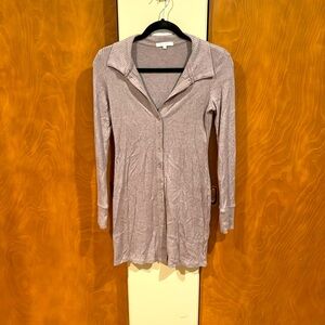 Z SUPPLY button down grey dress.